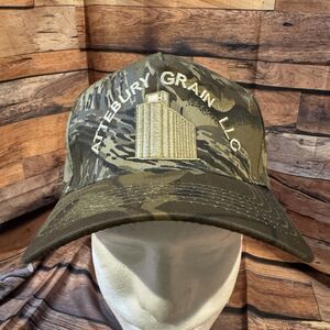 Attebury Grain Hat Cap Camouflage Adjustable H & L Strap Elevator Farm Outdoors